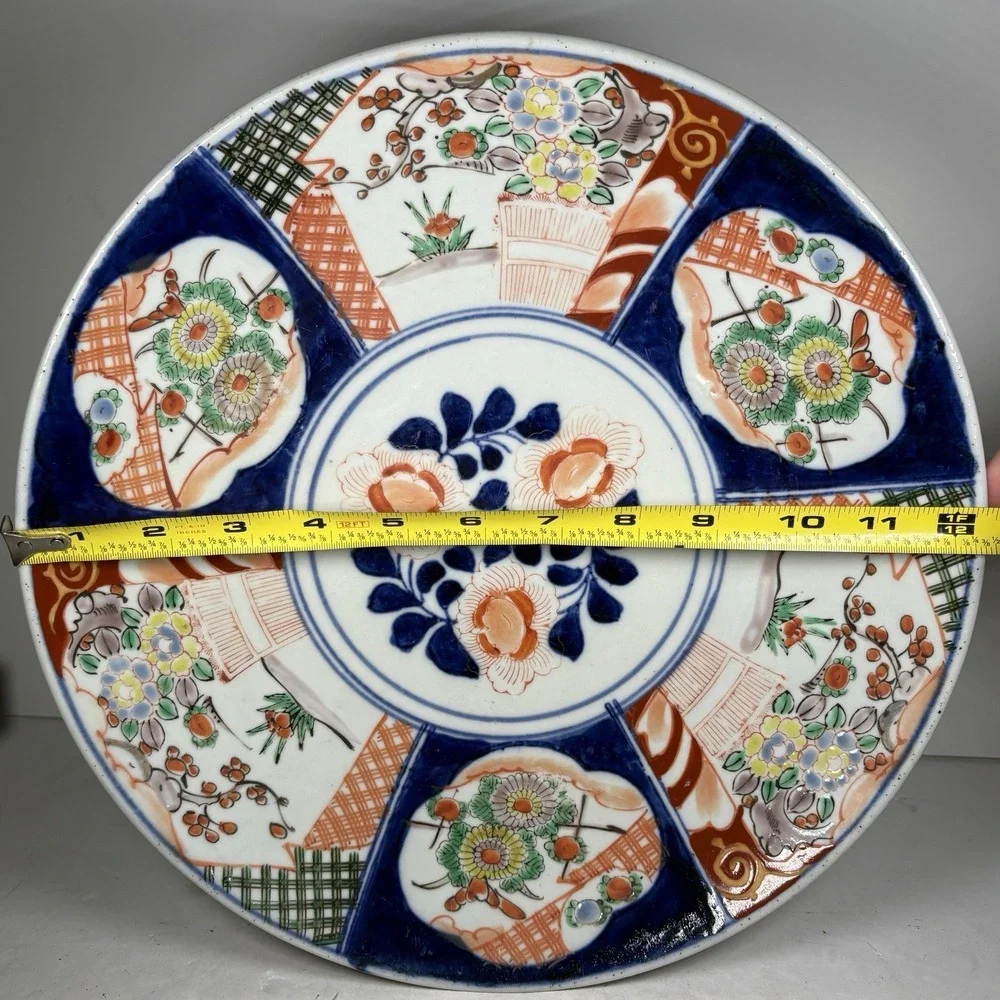 1920s Japanese Meiji‎ Period Hand Painted Imari Plate 12